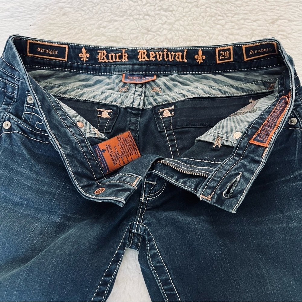 Rock Revival Anabela Straight Stretchy Women’s Jeans Size 29 - Picture 10 of 12